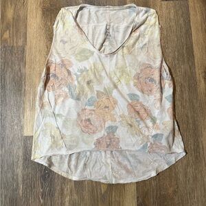 Free People Floral Sleeveless Top